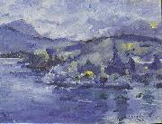 Lovis Corinth Lake Lucerne in the afternoon oil painting artist